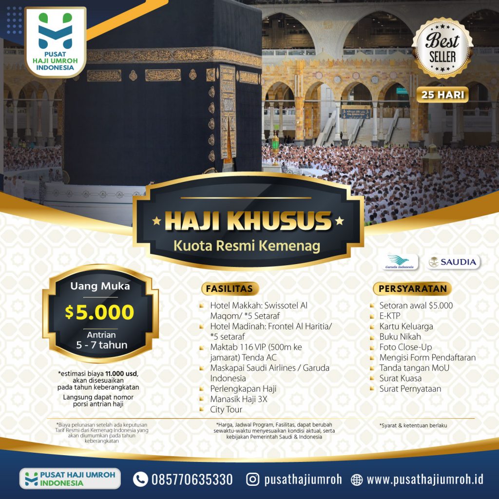 Haji Khusus ONH Plus Kuota Resmi