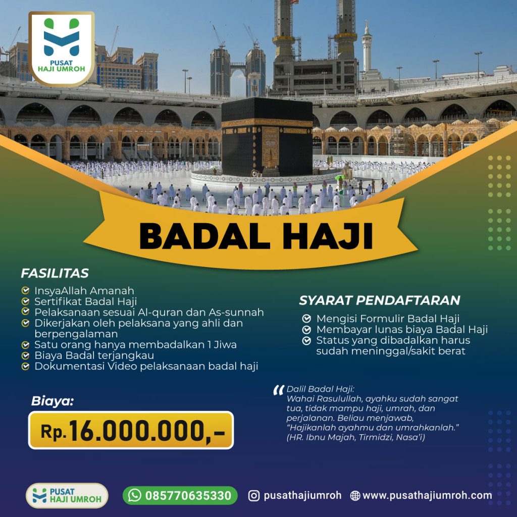 Badal Haji 2022 Pusat Haji Umroh Indonesia