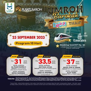 Paket Umroh Plus Dubai 23 September 2023