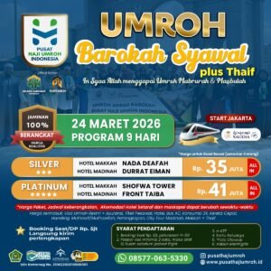 Paket Biaya Umroh Syawal 24 Maret 2026