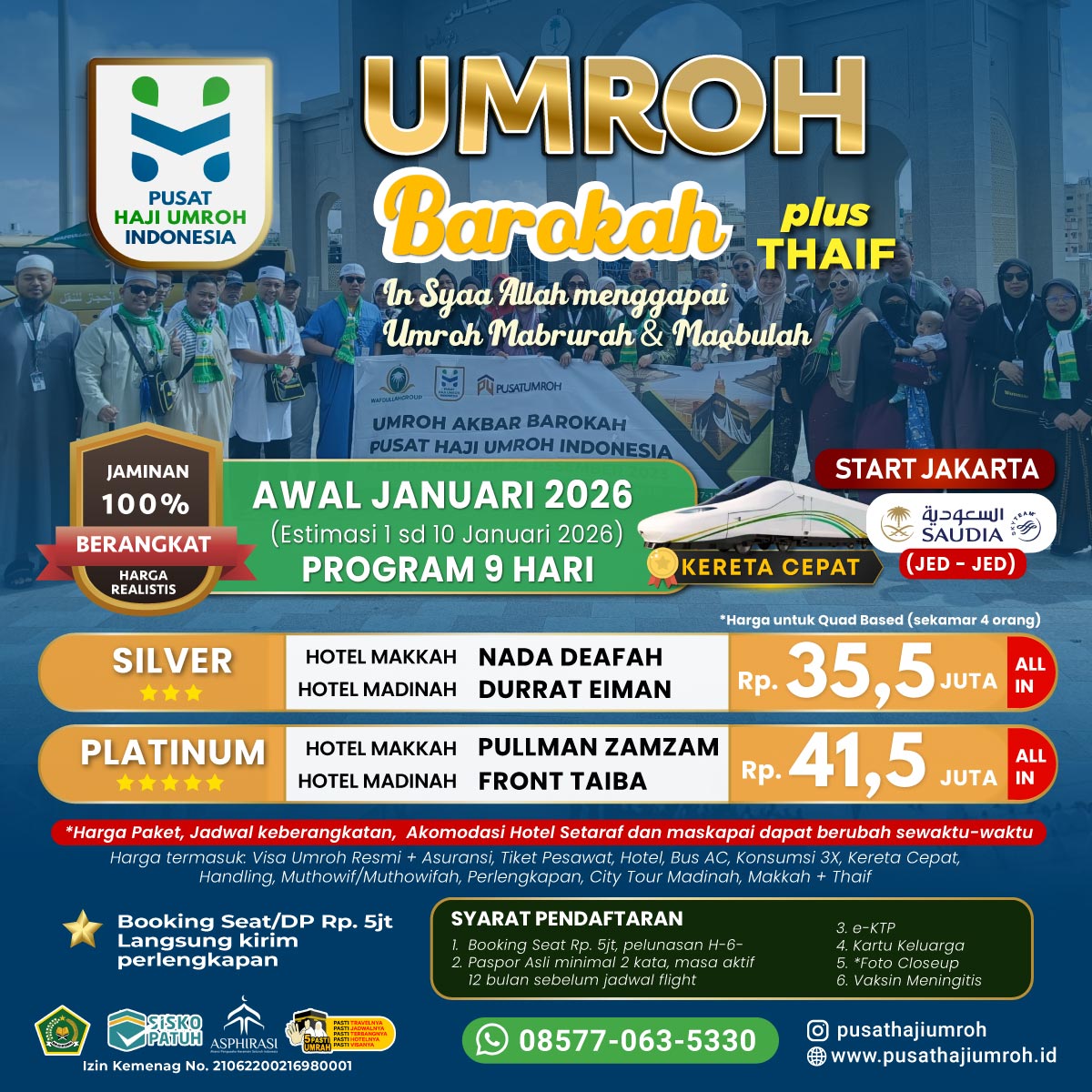 Paket Umroh Awal Januari 2026