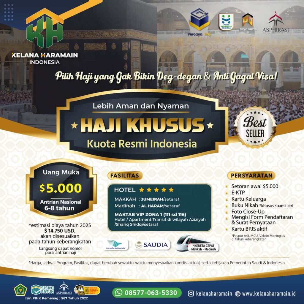 Haji Khusus ONH Plus Kuota Resmi Kemenag RI