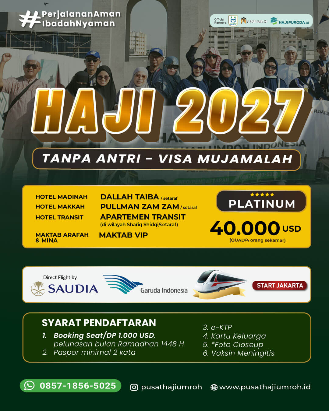 Haji Mujamalah Furoda 2027 Paket Platinum
