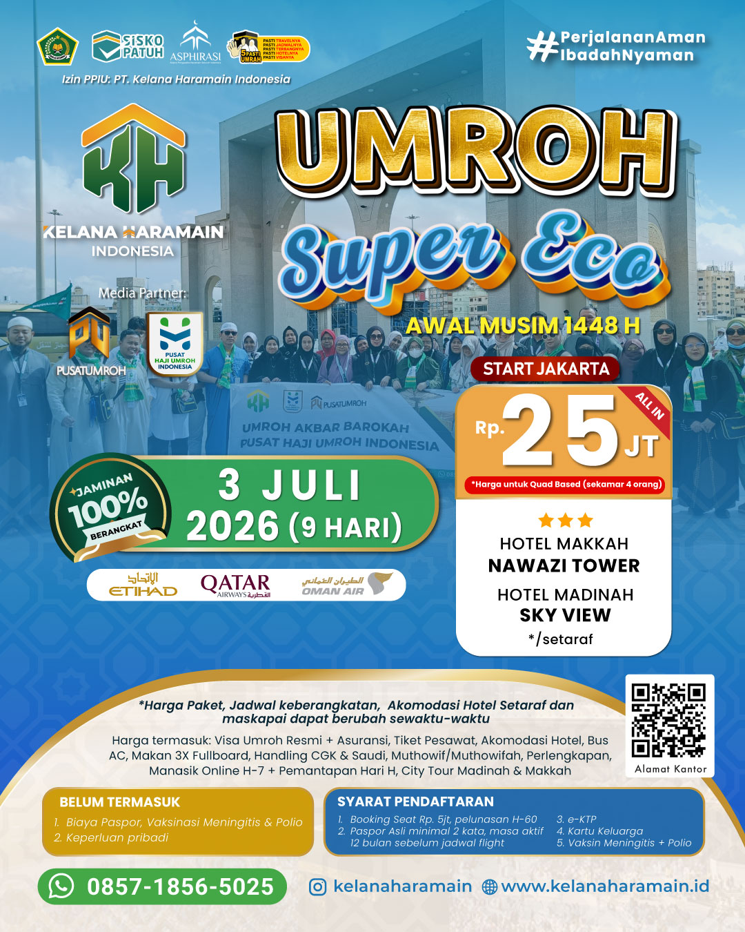 Paket Biaya Umroh 3 Juli 2026